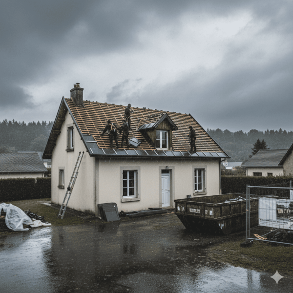 Rénovation complète de toiture et habillage PVC à Saint-Loup-sur-Semouse proche de Luxeuil les Bains (70800)
