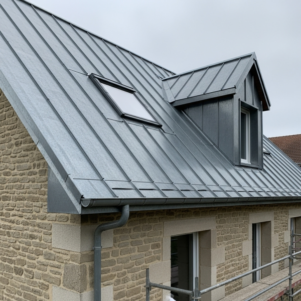 Rénovation complète de zinguerie avec noue et solin sur-mesure à Vesoul (70000)